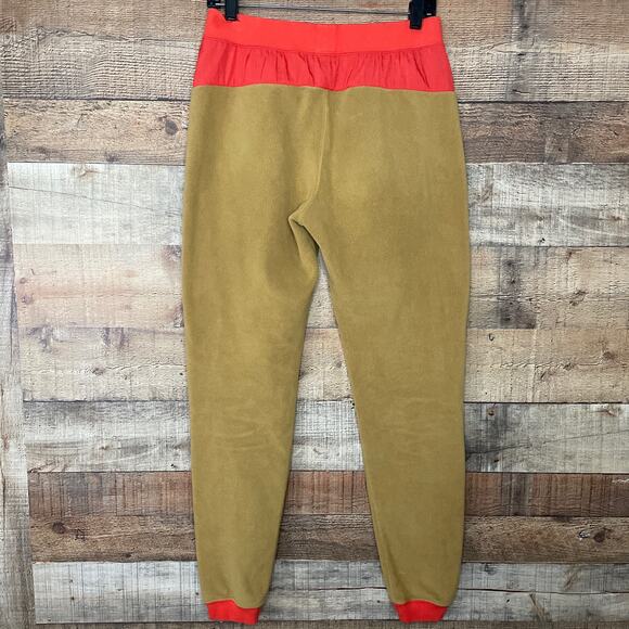 Nike Sportswear Polar Fleece Jogger Sweatpants Bronze Navy Orange SZ Small - Picture 6 of 11